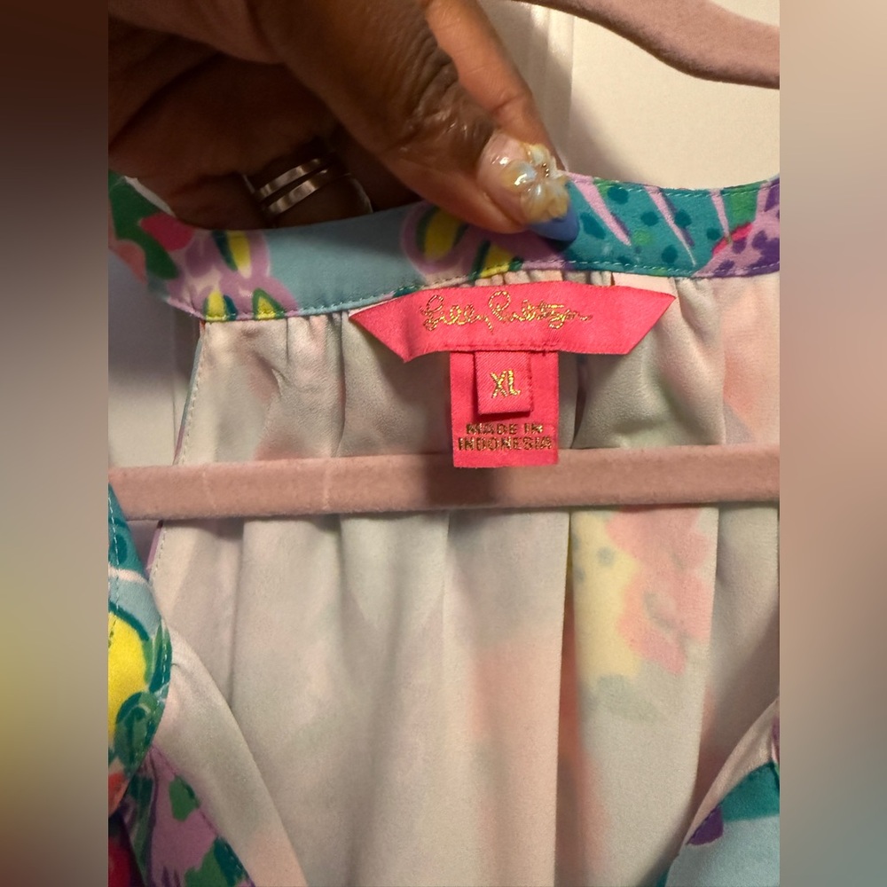 EEUC Lilly Pulitzer Carolane Lileeze Halter Swing Dress in Multi Me And My Zesty - Picture 7 of 9